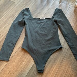 COPY - Aritzia Blue Long Sleeve Bodysuit